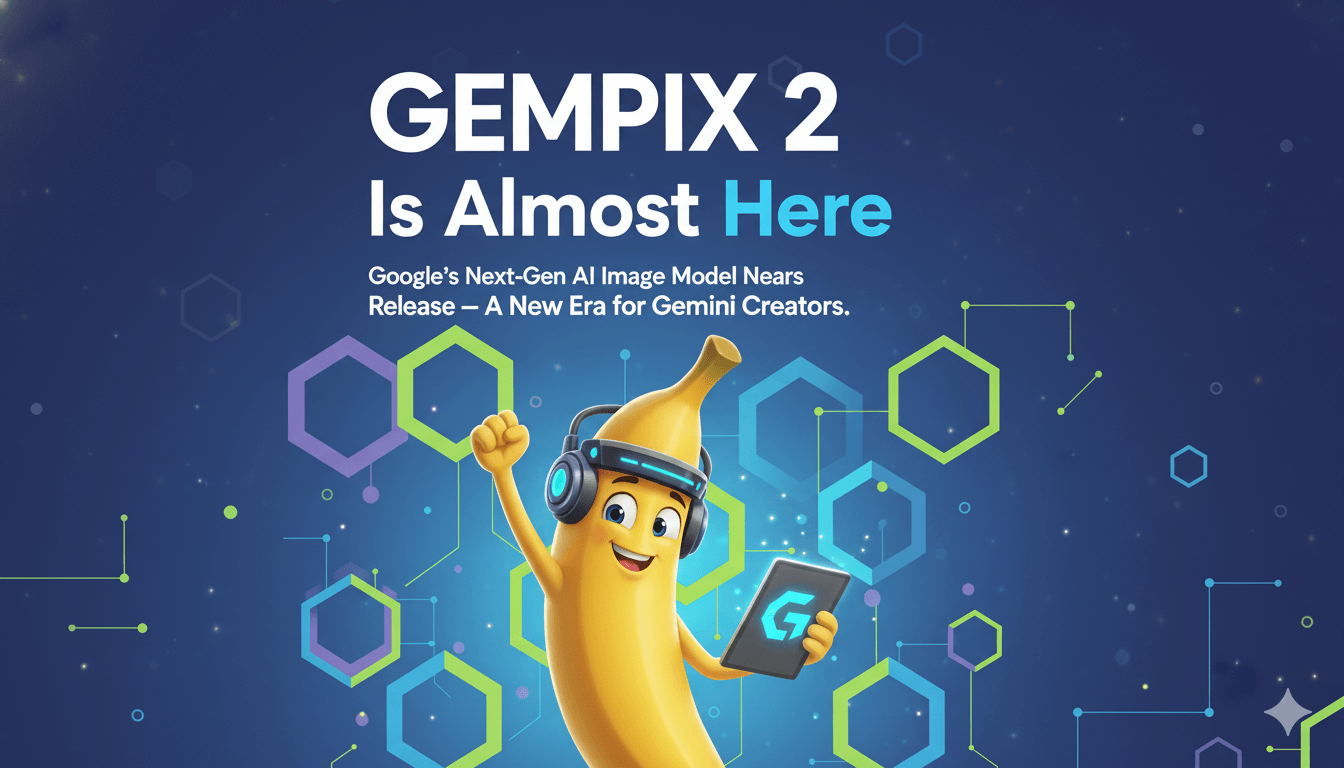 GEMPIX 2: Google’s Next-Gen AI Image Model Nears Release — A New Era for Gemini Creators