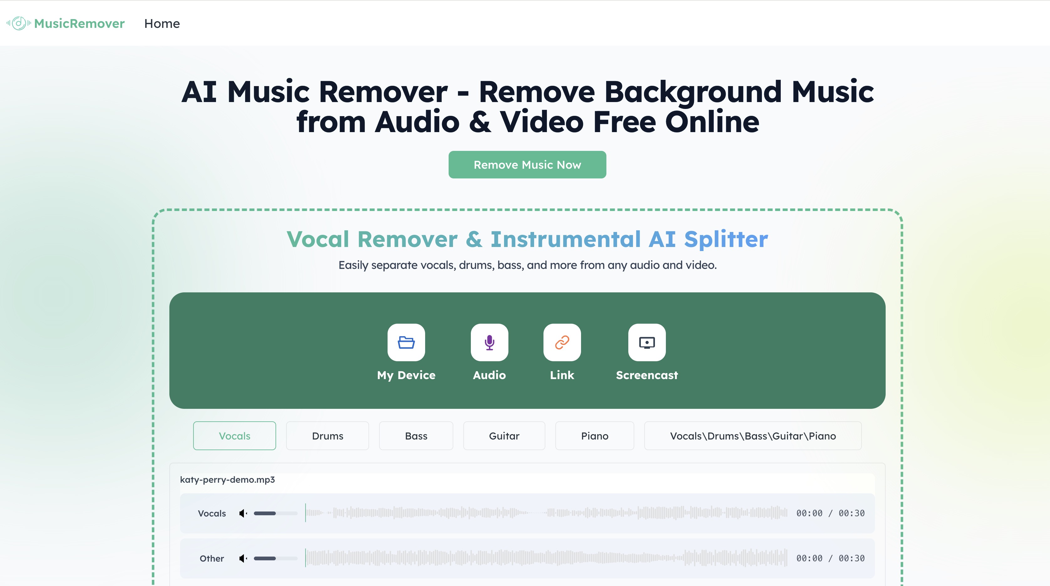 AI Music Remover